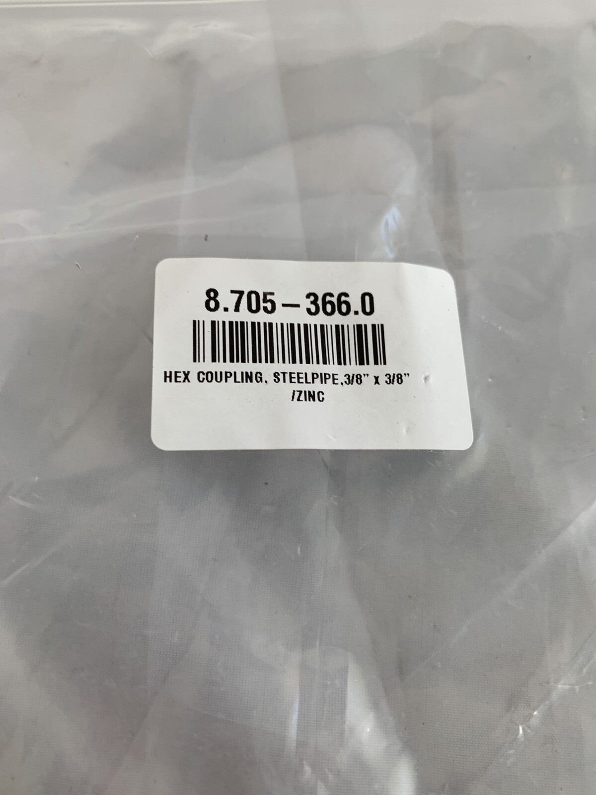 10 PACK 8.705-366.0 Karcher HEX COUPLING, STEELPIPE,3/8″ X 3/8″/ZINC