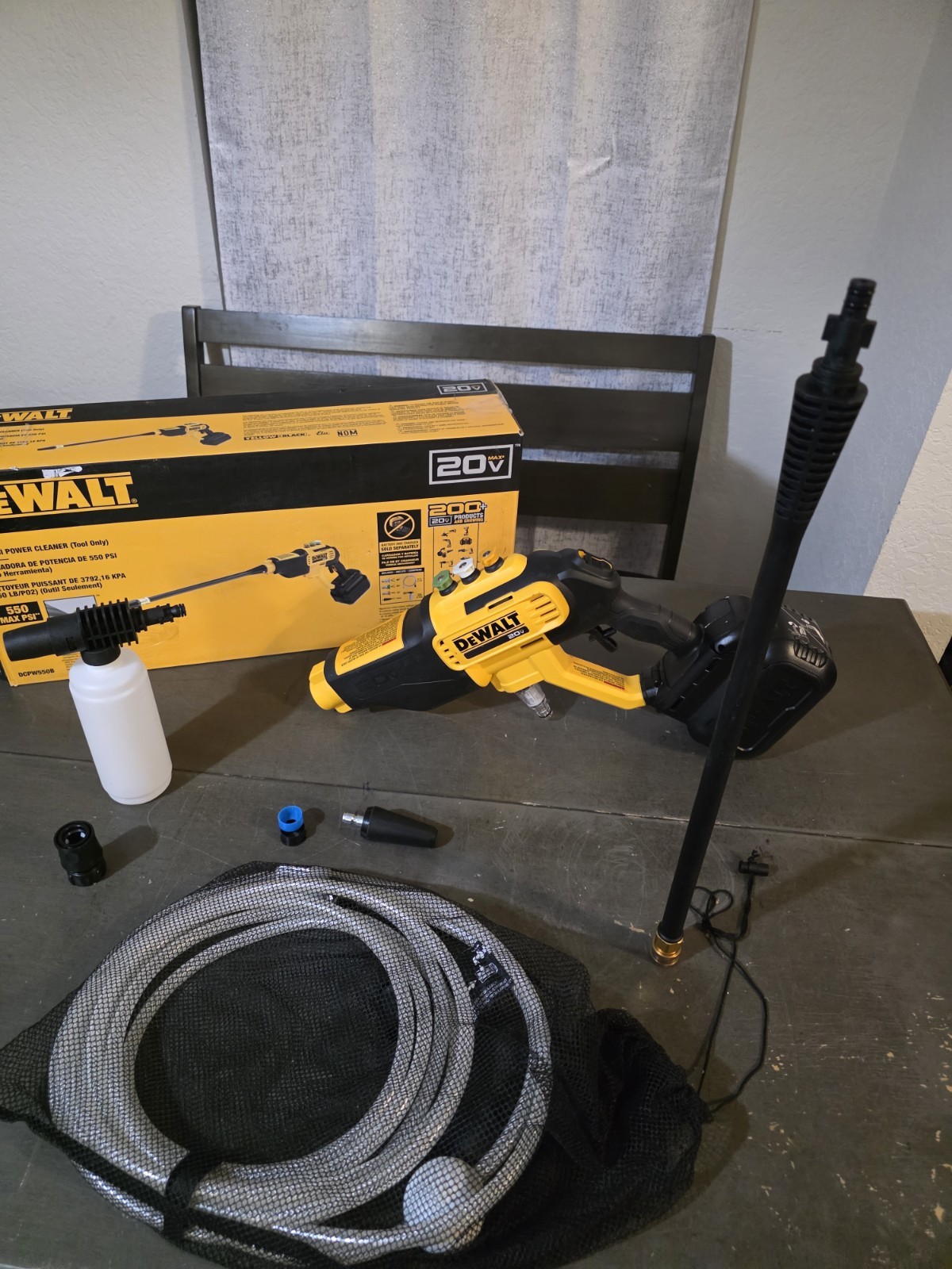 DEWALT 20V MAX 550 PSI Cold Water Power Cleaner (TOOL ONLY) DCPW550B