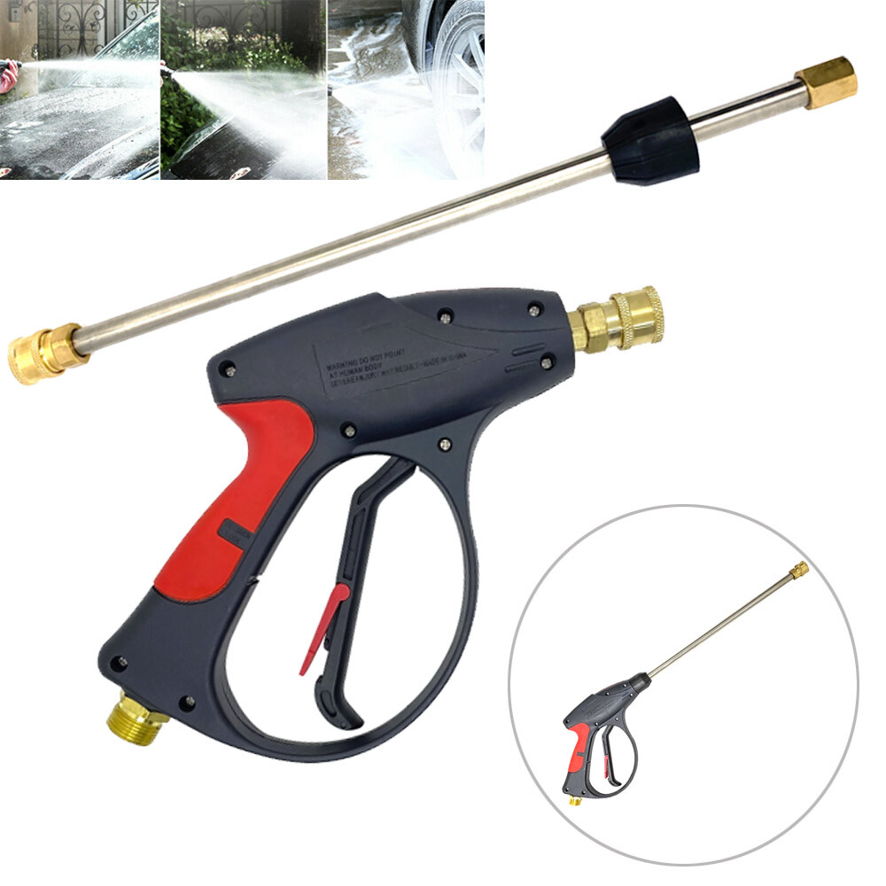 3000PSI High Pressure Car Power Washer Spray Gun Wand Lance Nozzles Kit M22-14