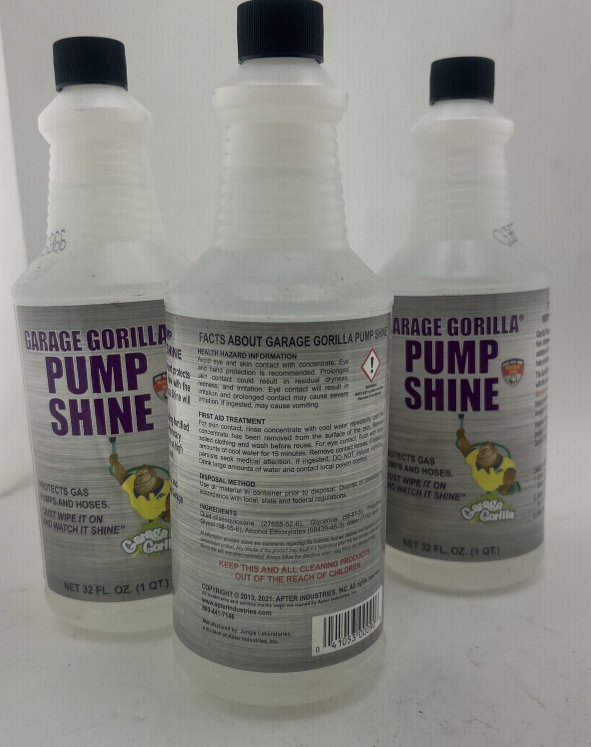 4 Pack Garage Gorilla GG-6/32 Garage Gorilla Gas Pump Cleaner, 32 Oz Each