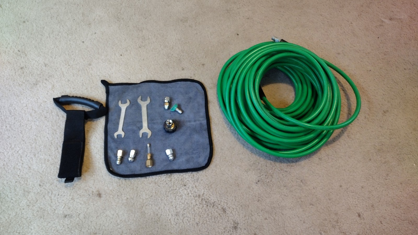 Pressure Washer Sewer Jetter Kit – 50Ft X 1/4″ Hydro Drain Jetter Cleaner Hose