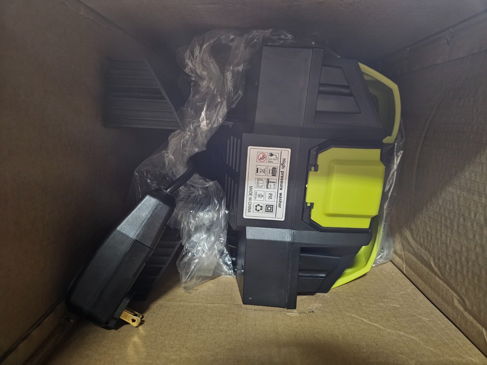 Cold Water Electric Pressure Washer 3800PSI 2.4GPM for Foam Cleaning GYQXJHY619A