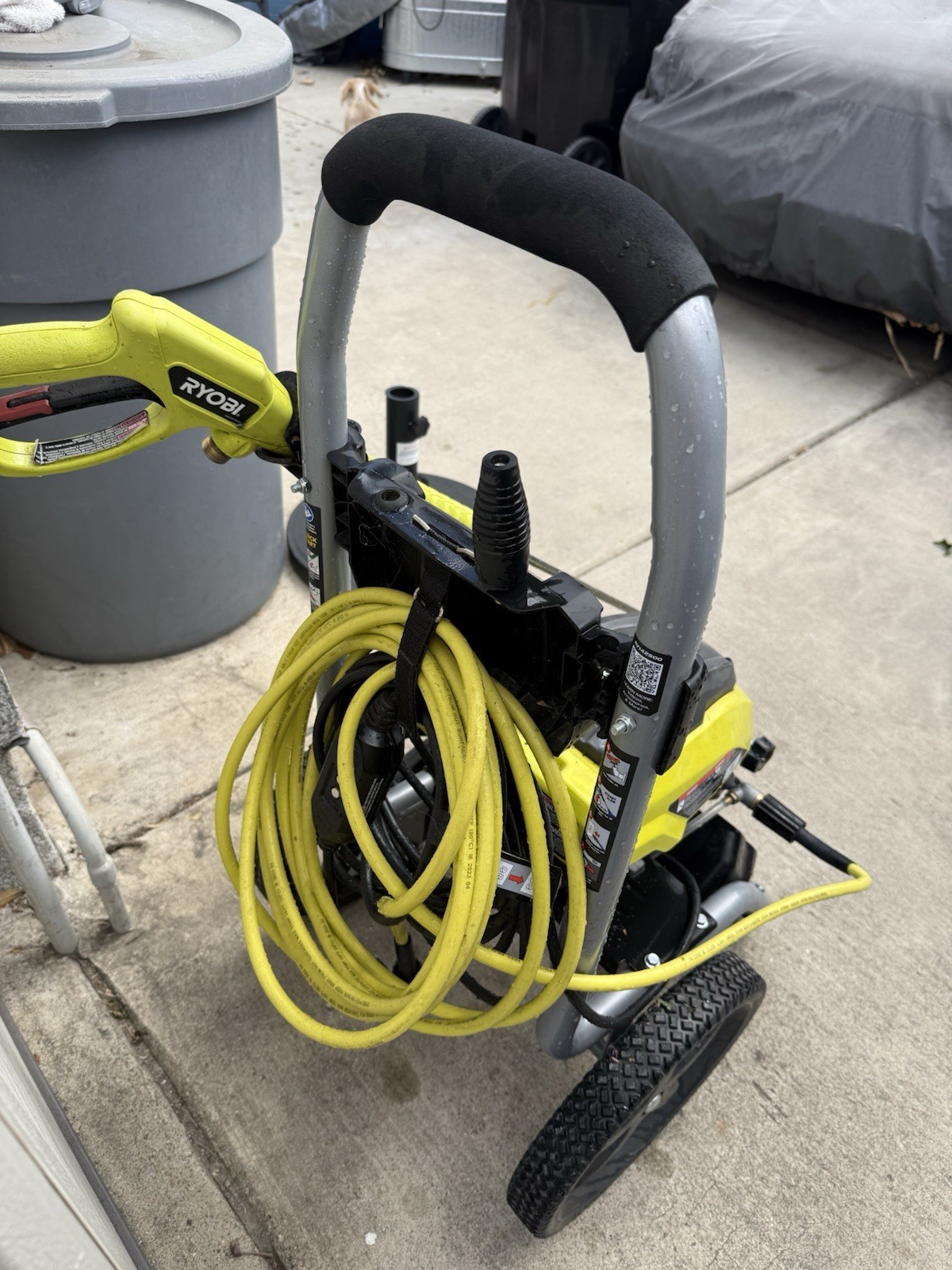 RYOBI 2500 PSI Corded Electric Cold Water Pressure Washer, 1-Gal Soap Tank