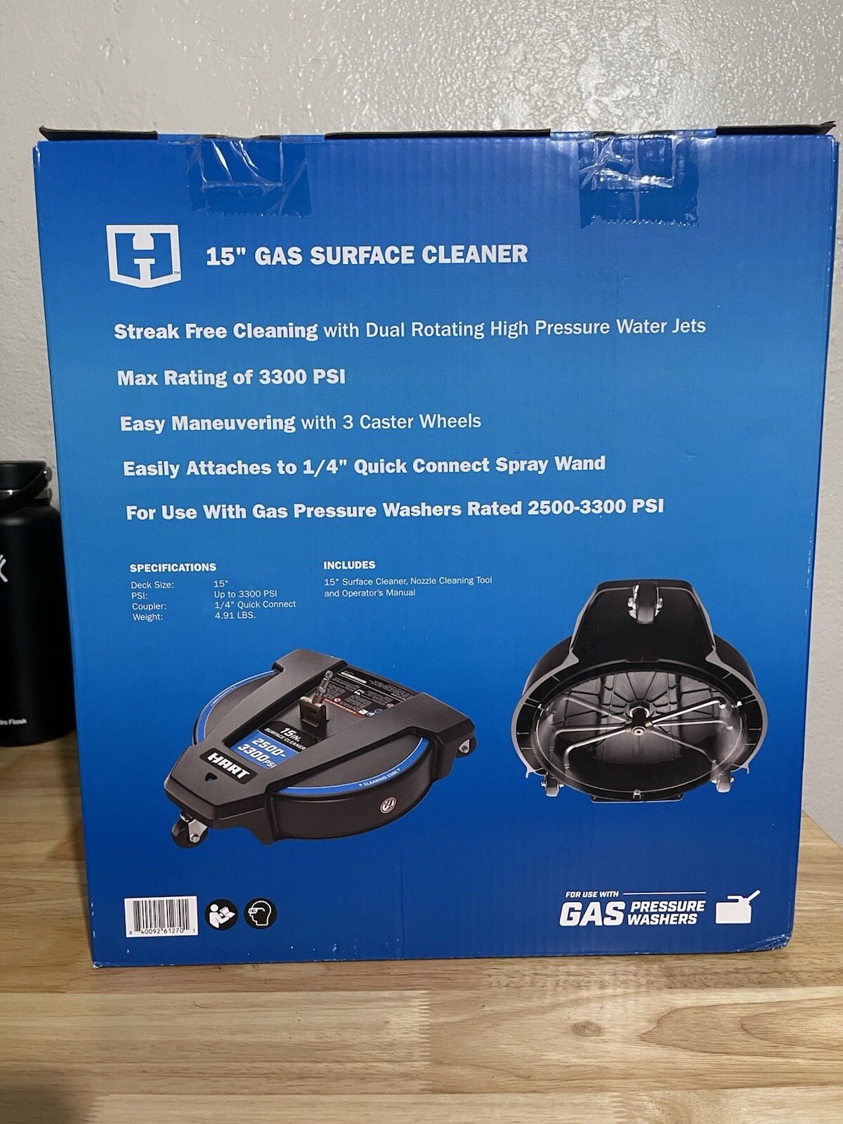 Hart 15 Inch Gas Surface Cleaner 2500 – 3300 PSI