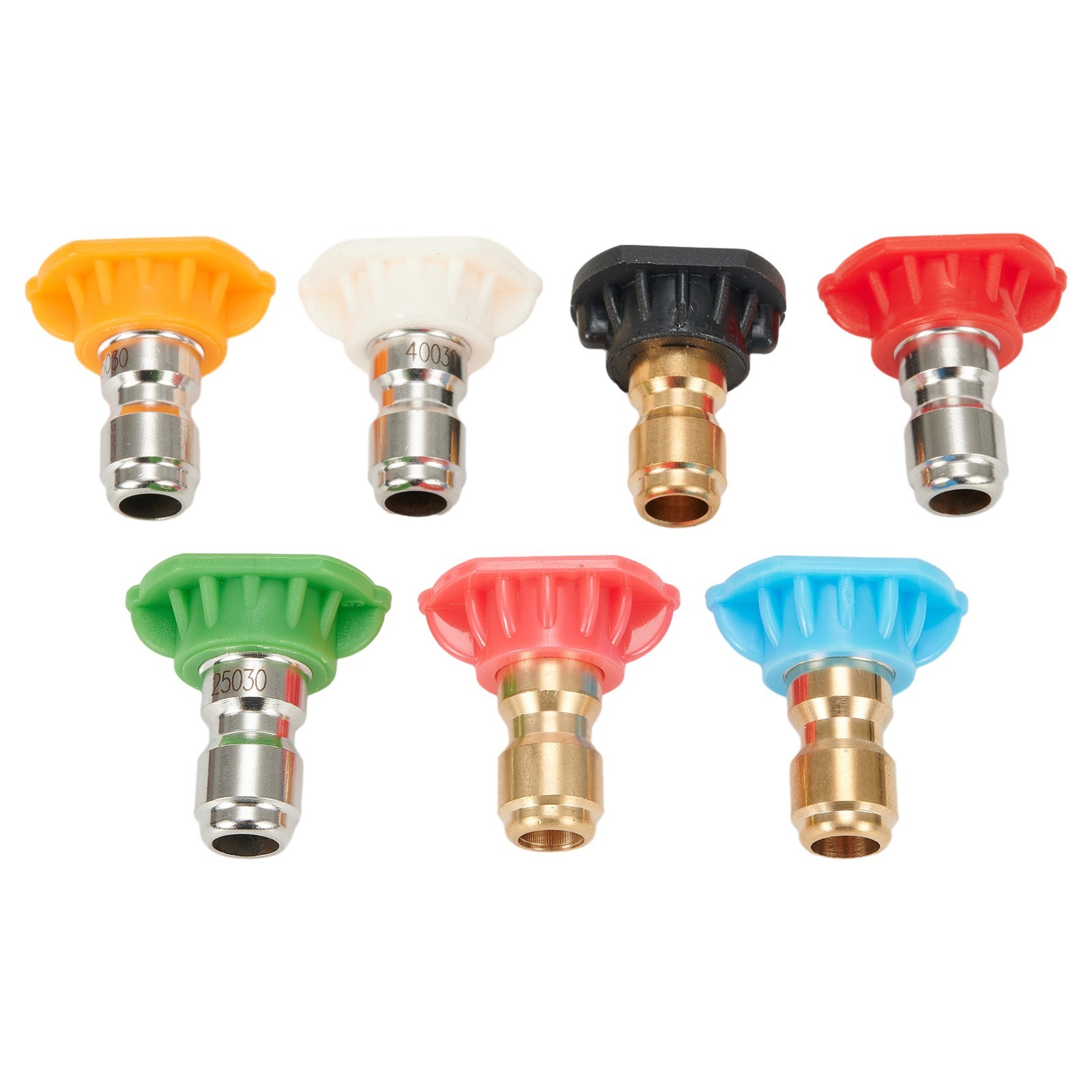 7PCS 1/4inch Pressure Washer Spray Tips Nozzles High Power Kit Quick Connect Set