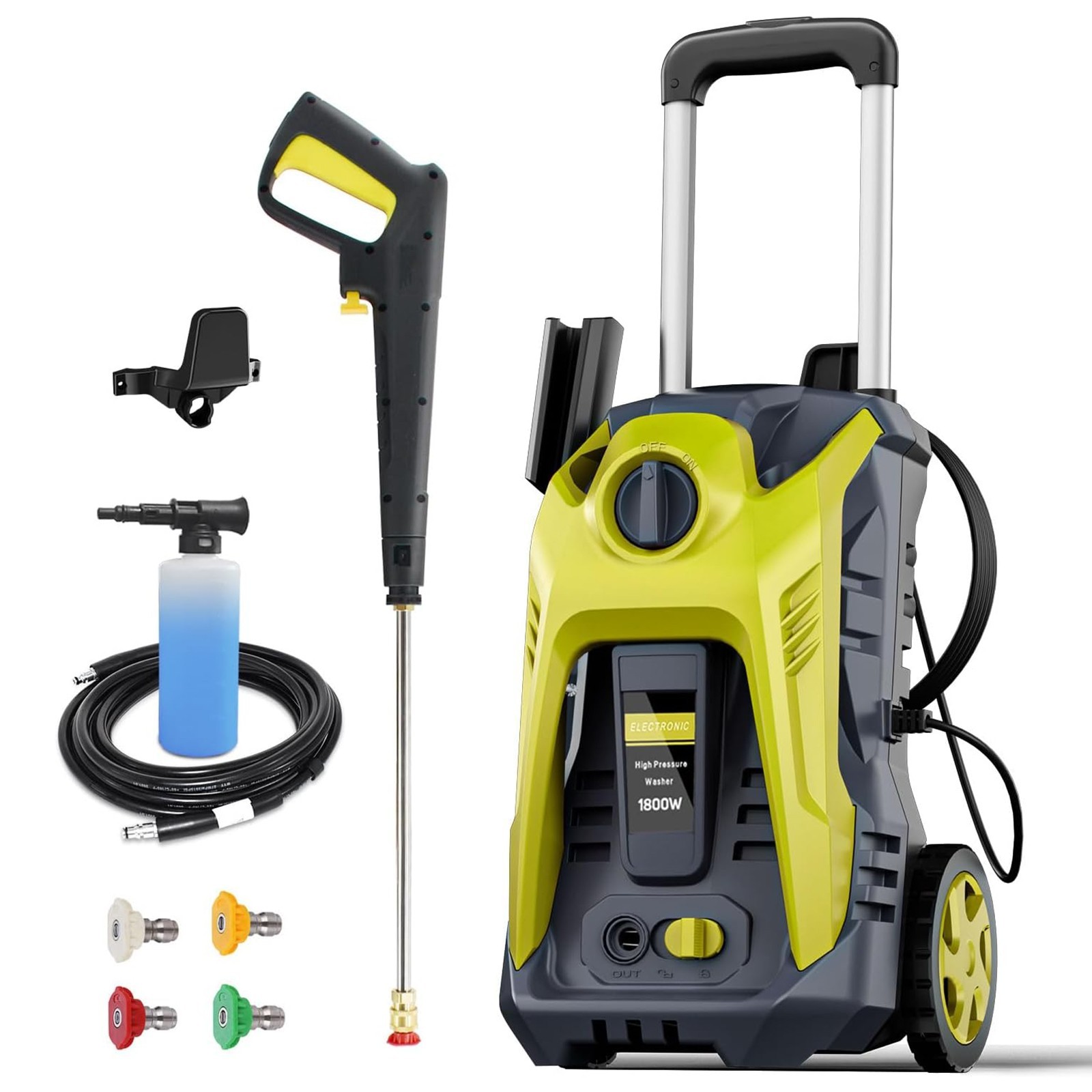 4800 PSI Electric Pressure Washer, 3.2 GPM High-Power Portable Pressure Washer