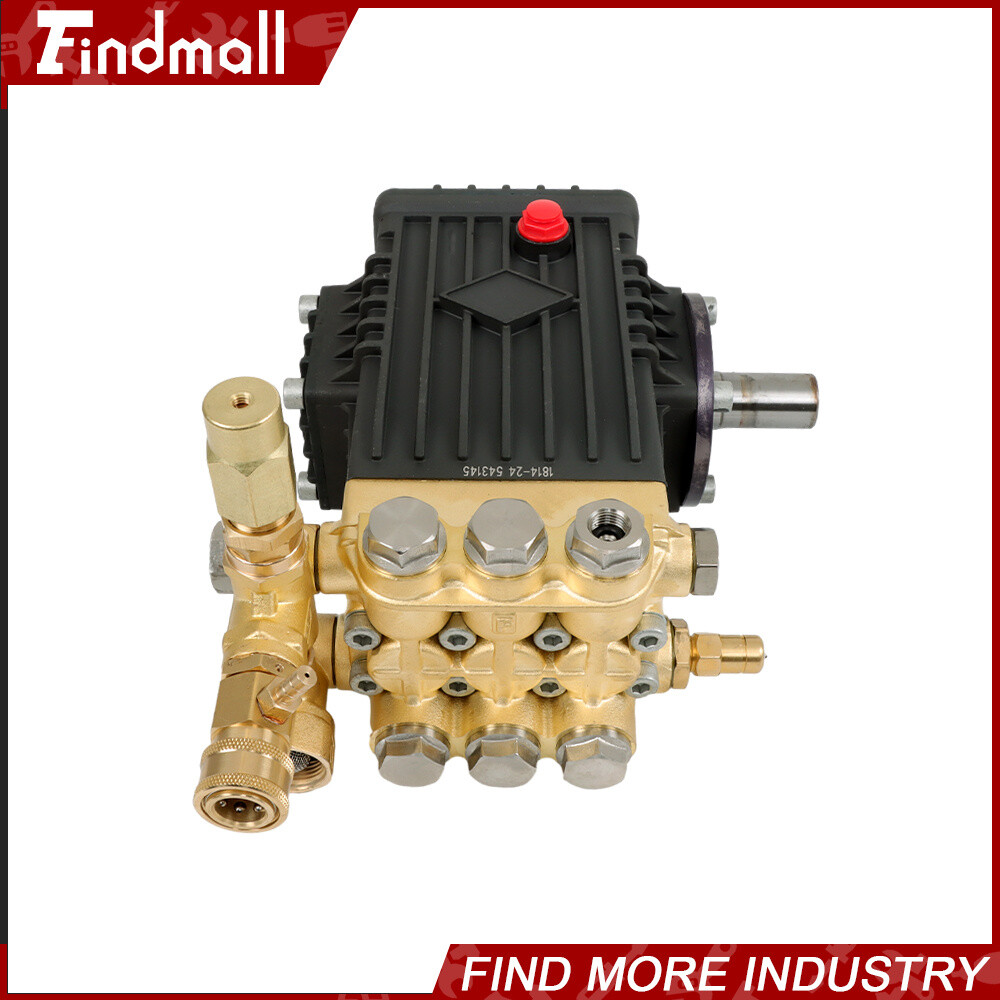 Findmall Pressure Power Washer Pump 24mm Solid Shaft 3600 PSI 4.9GPM Belt Drive