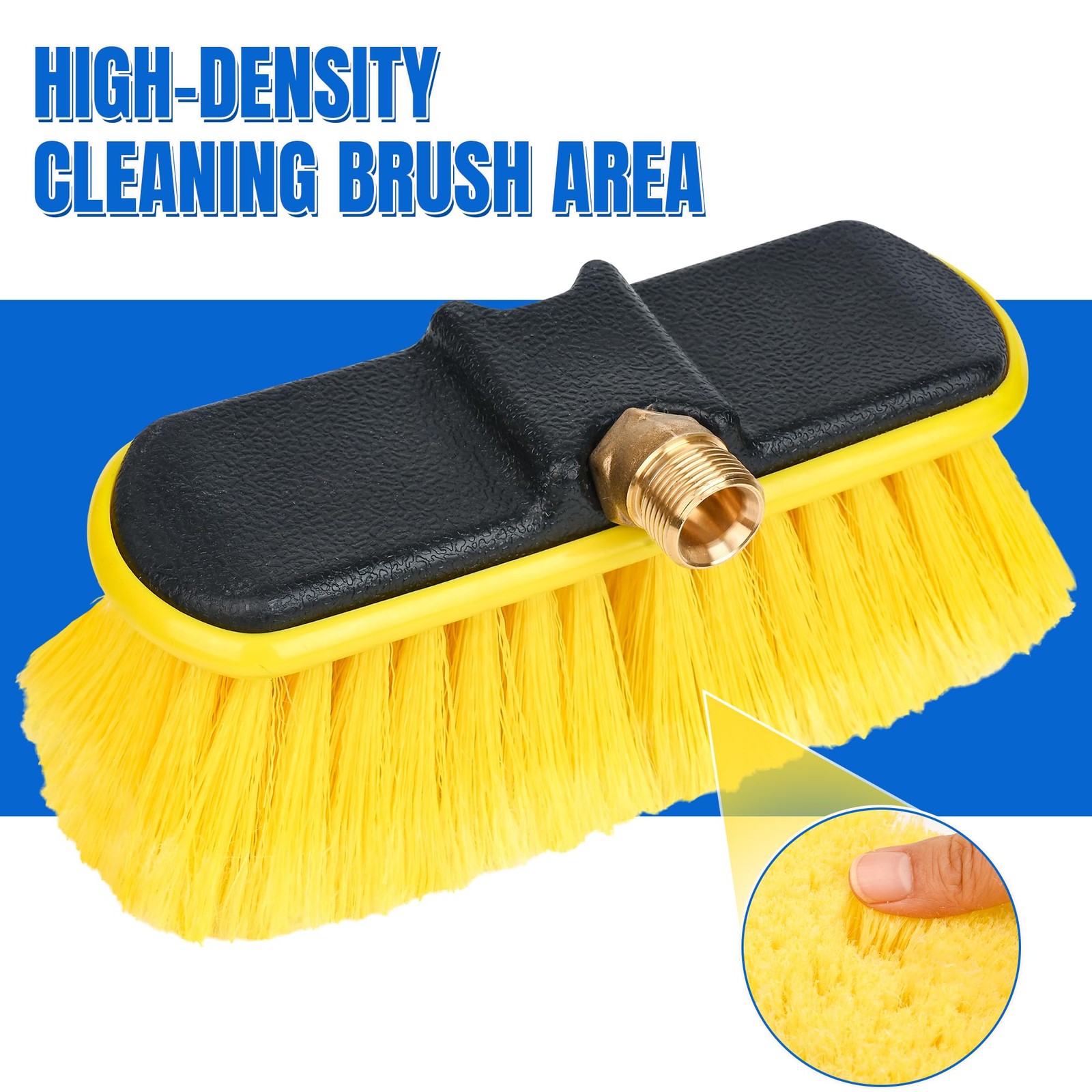 Pressure Washer Telescoping Wand Brush Head Attachment (M22-14mm Connection)