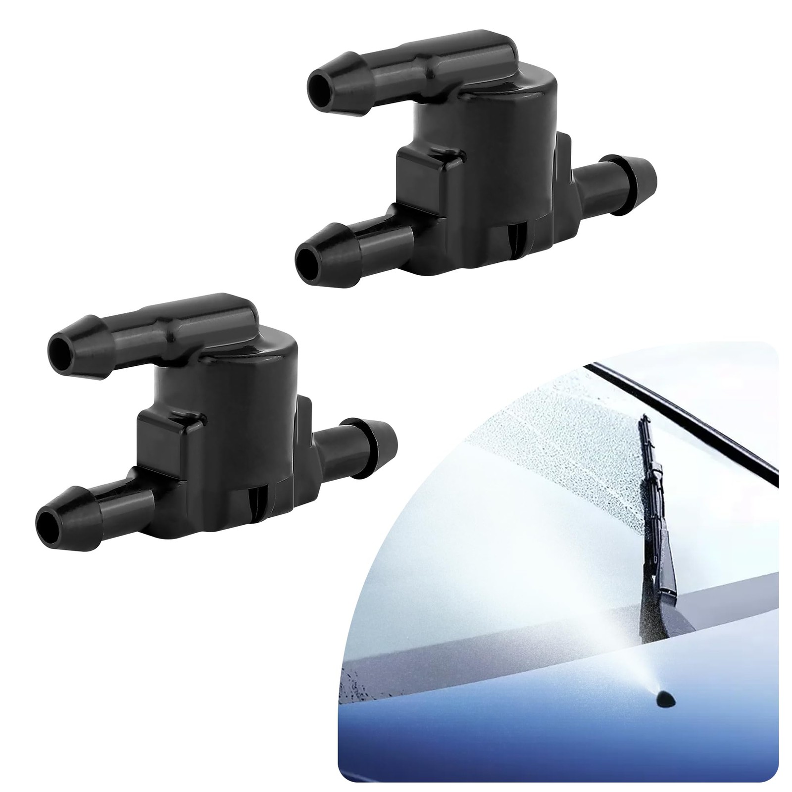 2PCS Front Windshield Washer Nozzle Compatible with Toyota 4Runner for