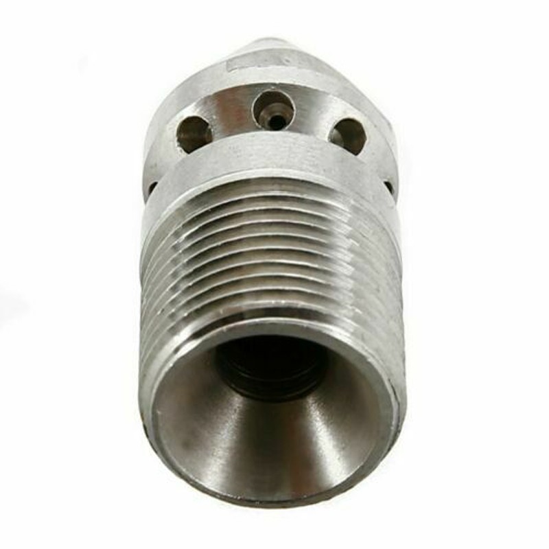 3/8 Male Pressure Washer Sewer Jetter Spray Head Hose Drain Cleaner Nozzle Part