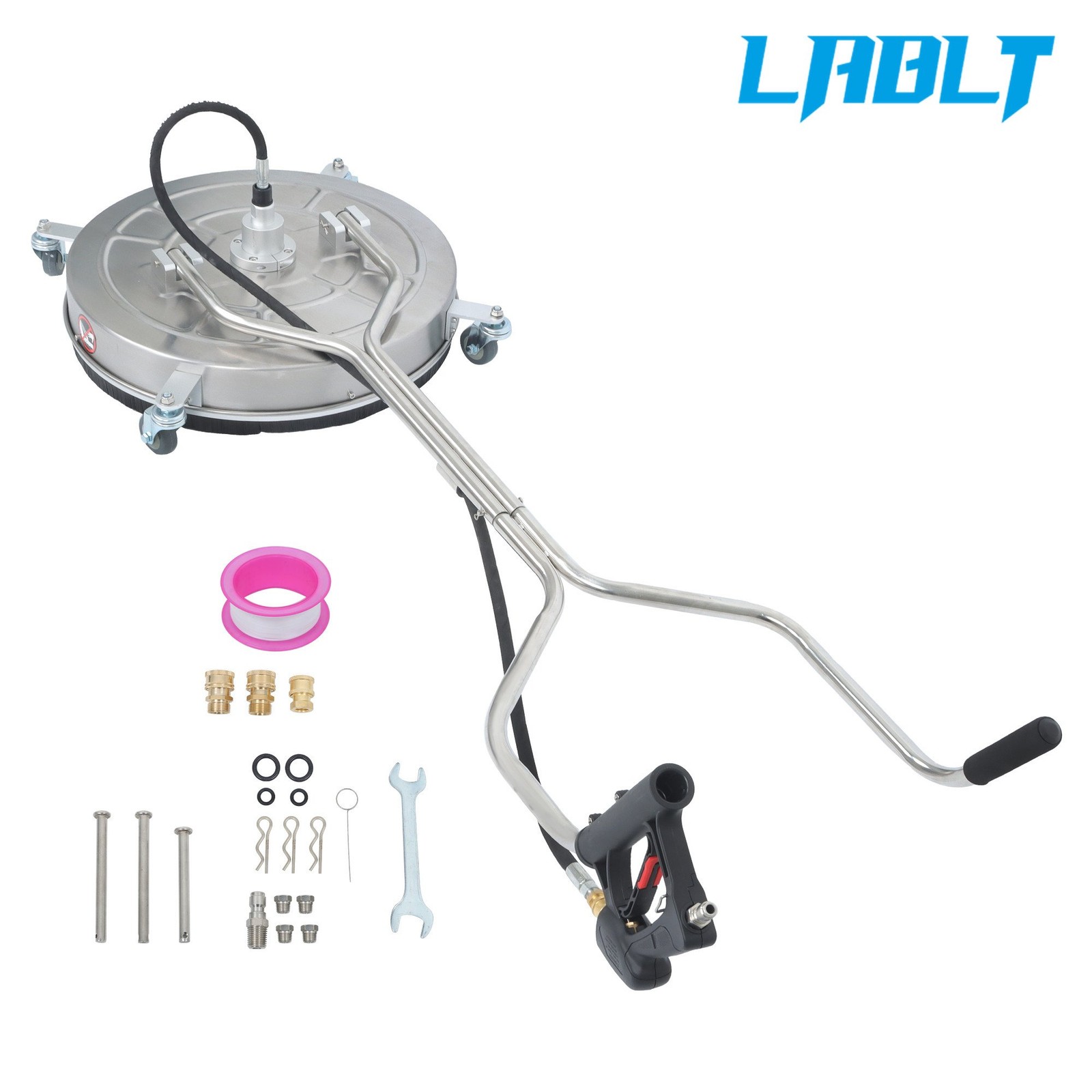 LABLT 24″ Pressure Washer Surface Cleaner w/ Handles & Wheels Quick Connect