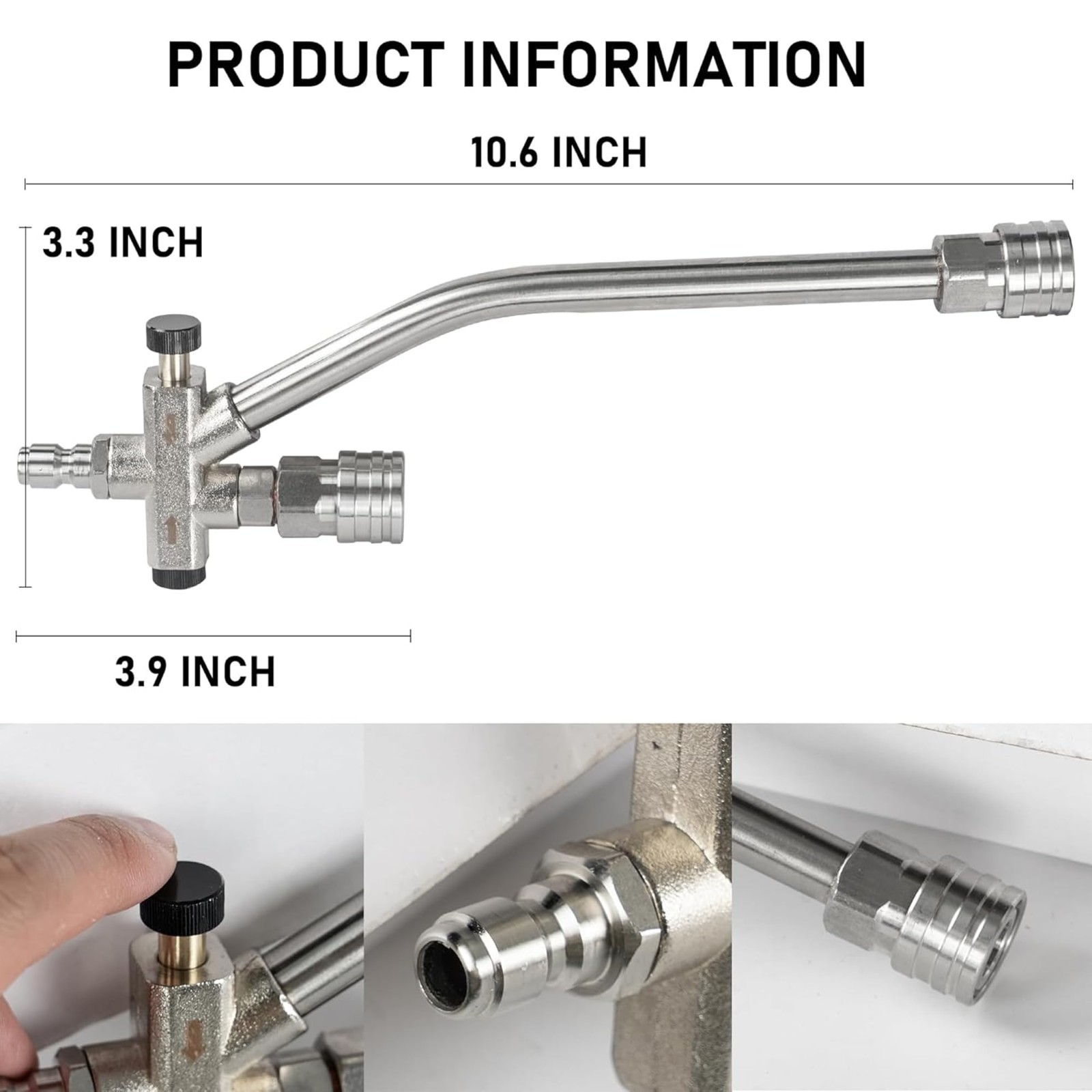 Foam Cannon Dual-Connector for Pressure Washer, 7 Nozzles, 4000 PSI, Quick Conne