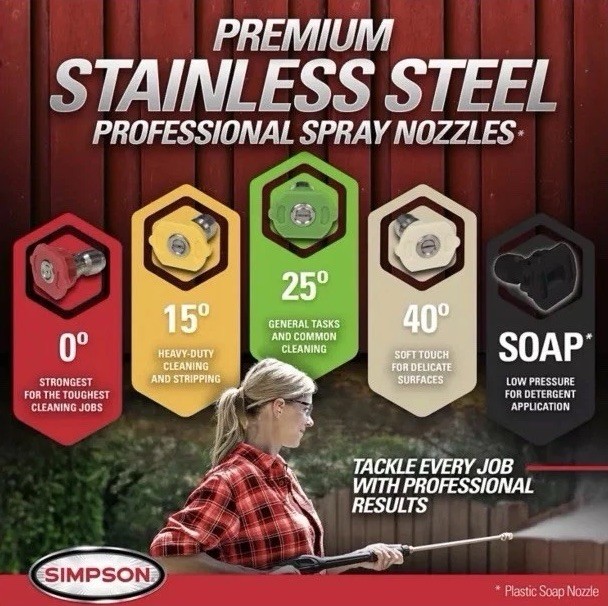 NEW SIMPSON 3,100 PSI 2.3 GPM MegaShot Residential Gas Pressure Washer MS61217