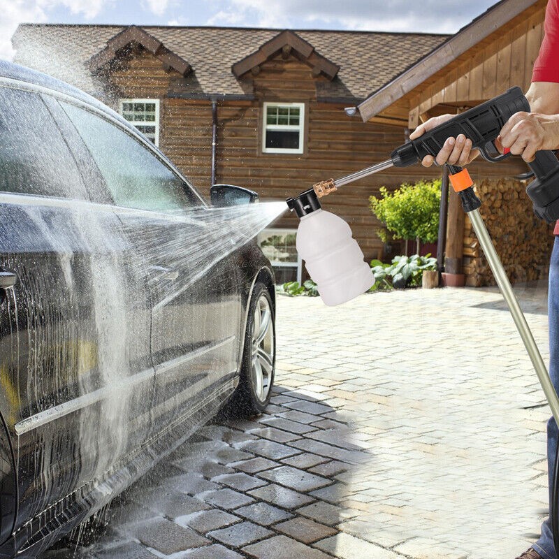 Portable Cordless Electric High Pressure Water Spray Gun Car Washer Tool + Box