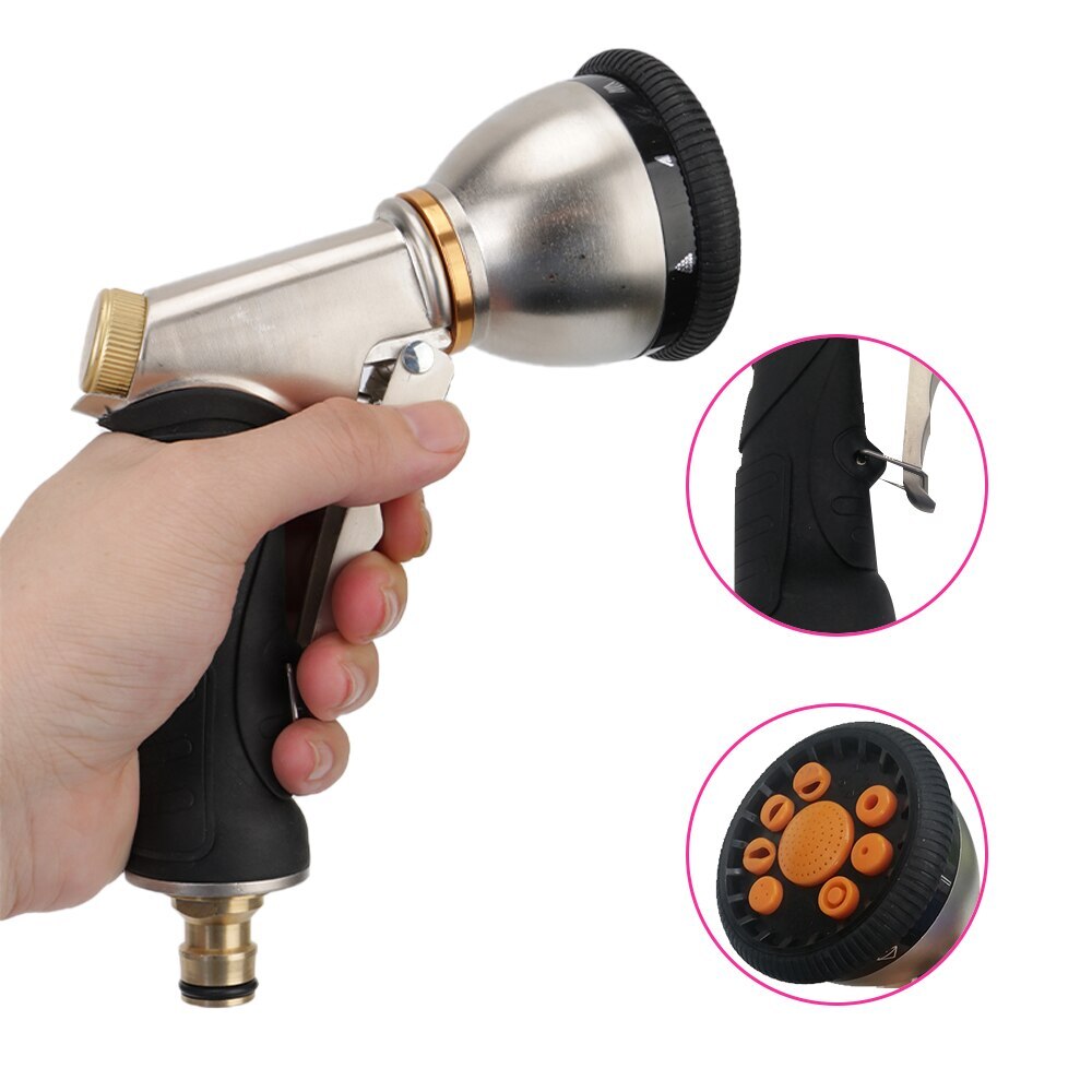 Garden Watering Sprinkle Rotary Water Spray Gun Car Washer Irrigation Tool