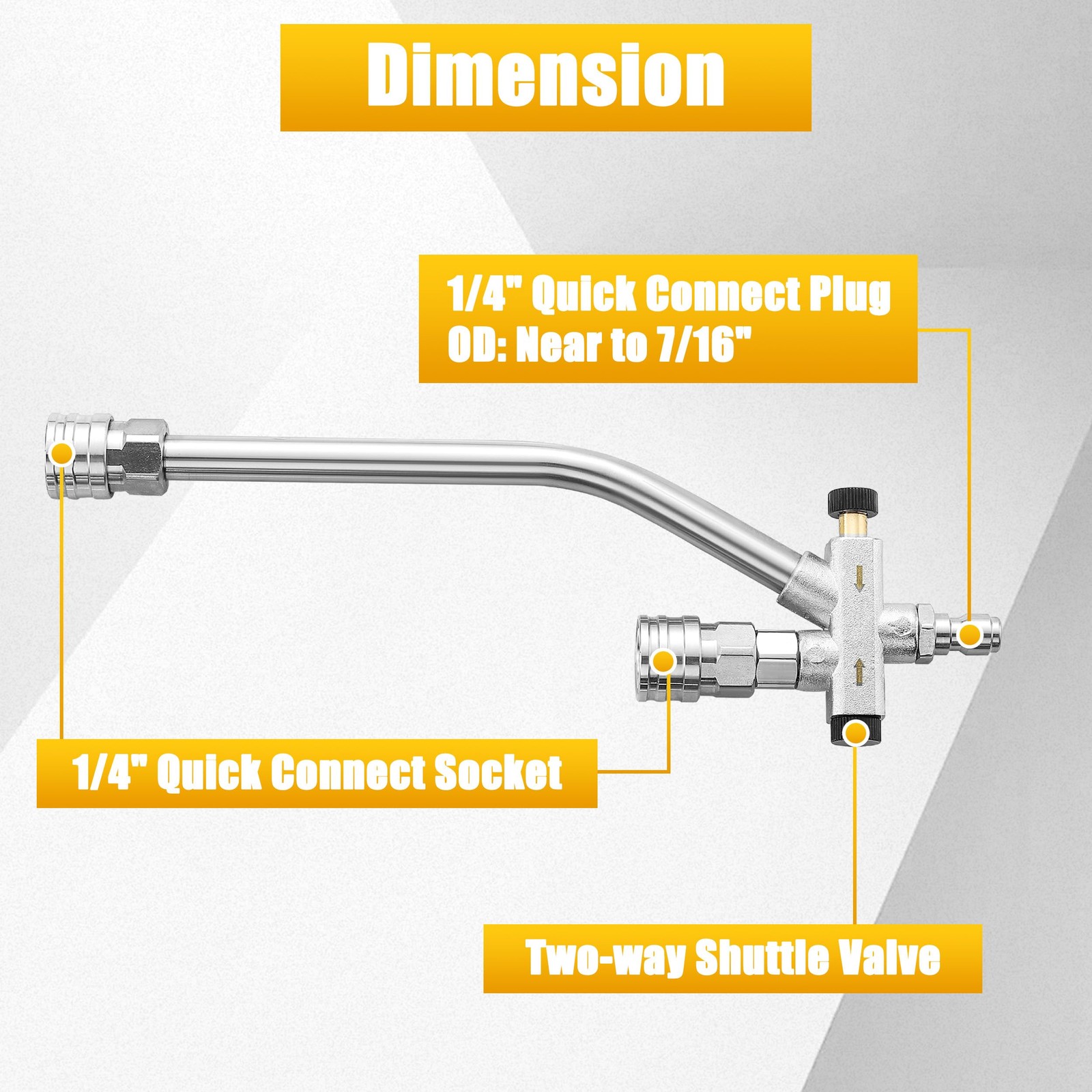 Cañon De Espuma Con Conector Dual Y 5 Boquillas Para Hidrolavadora