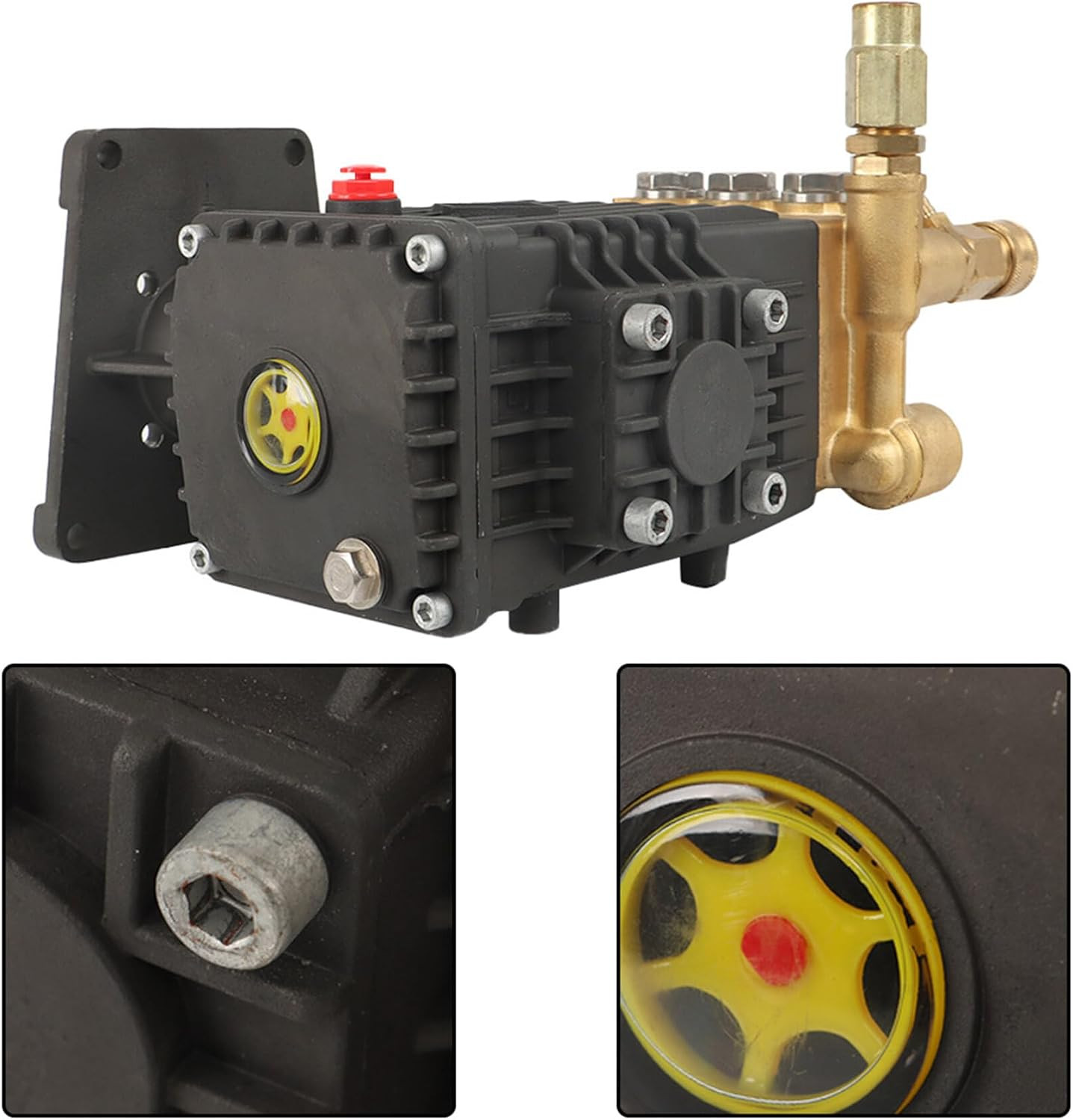 4400PSI 4GPM Pressure Horizontal Washer Pump 1In Shaft Power Washer Pump