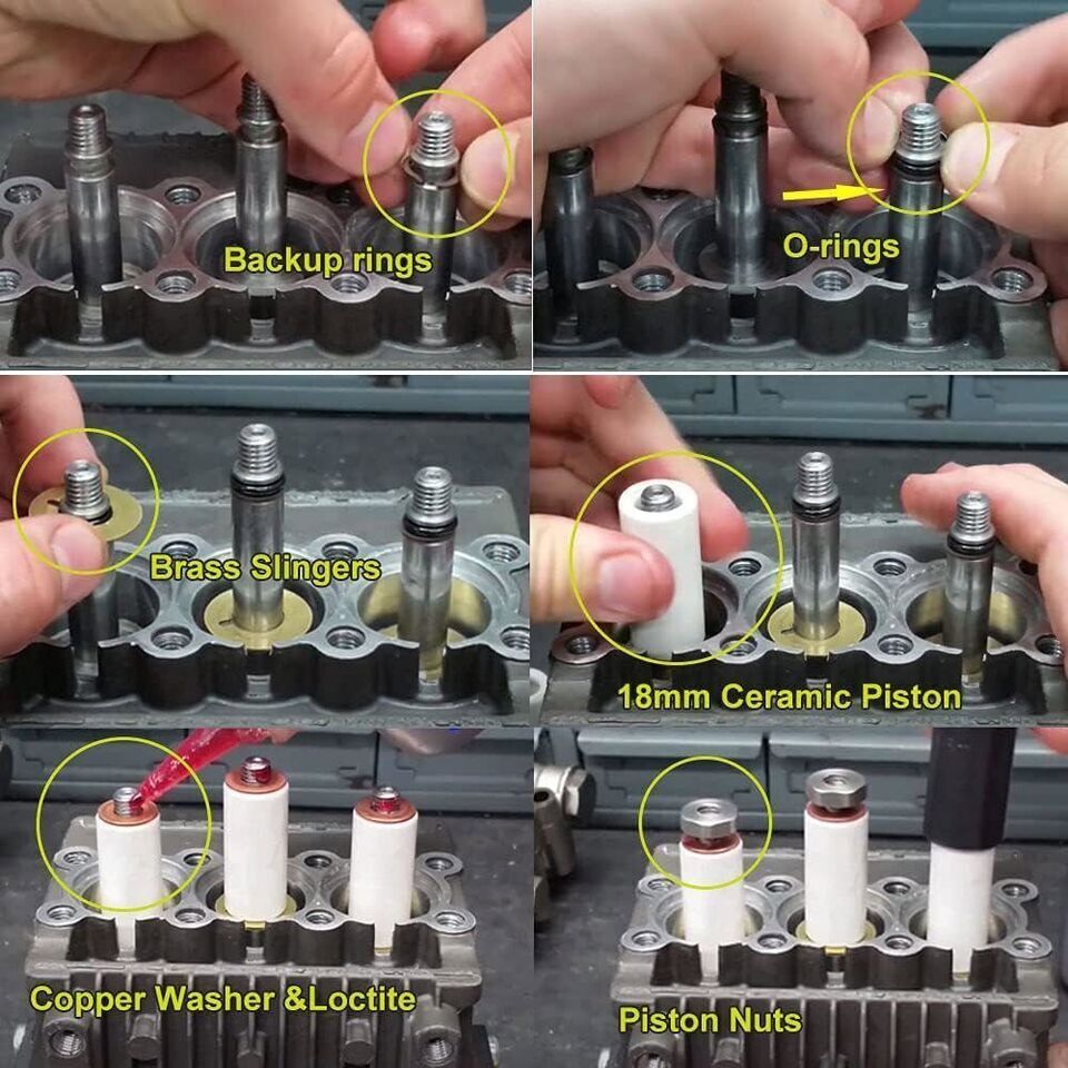 AR2546 Piston Kit Ceramic Plunger Repair Kit For Annovi Reverberi RK RKA RKV XRV