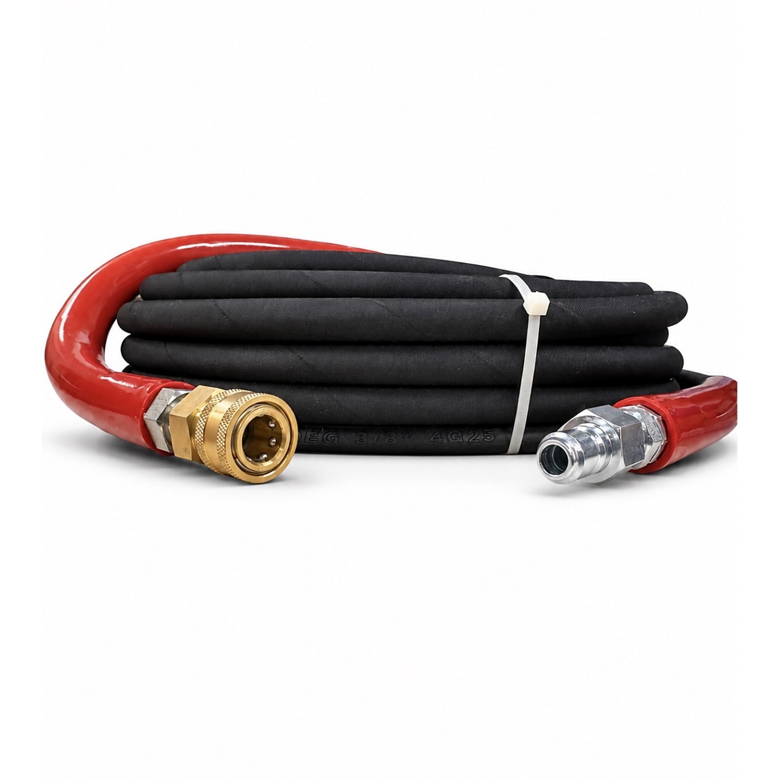 Raptor Blast 6000 PSI Pressure Washer Hose 3/8″ x 100ft Black 2-Wire Braid QC