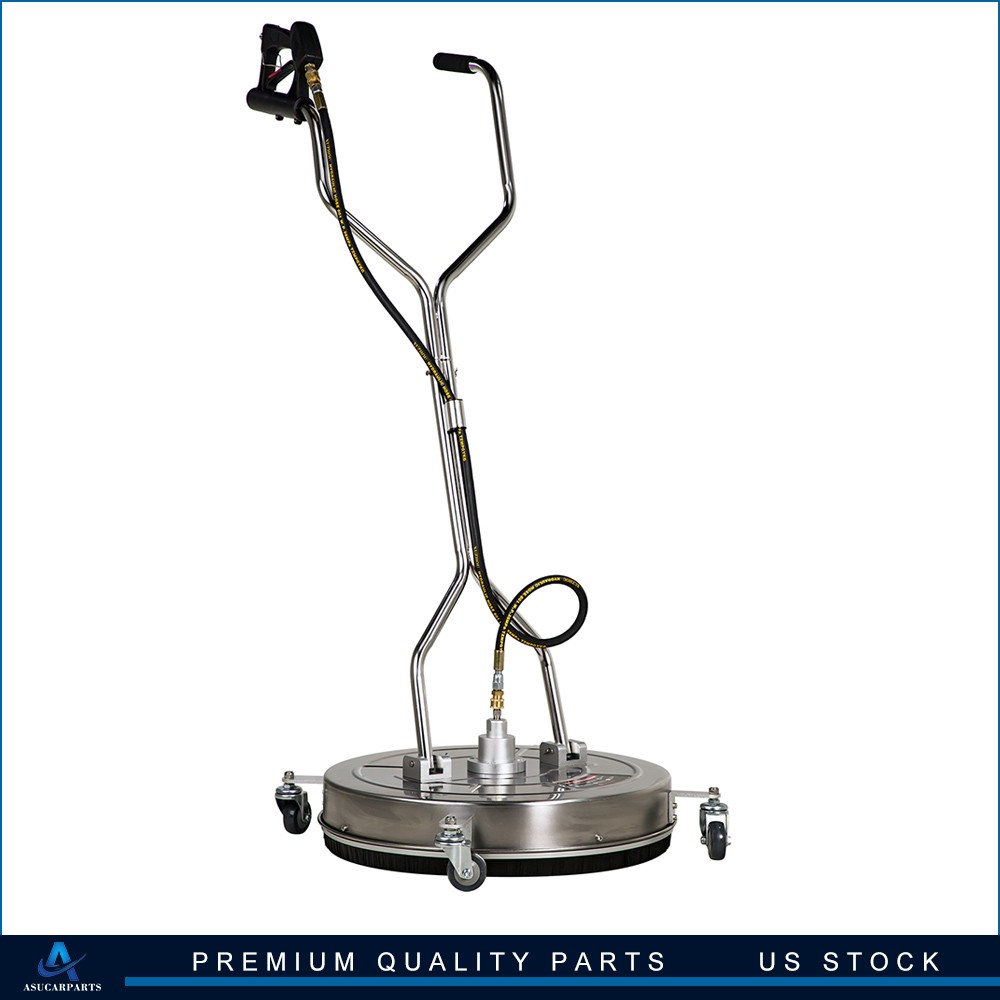 24″ Pressure Washer Surface Cleaner with Handle & 4 Spinner Wheels 8 GPM