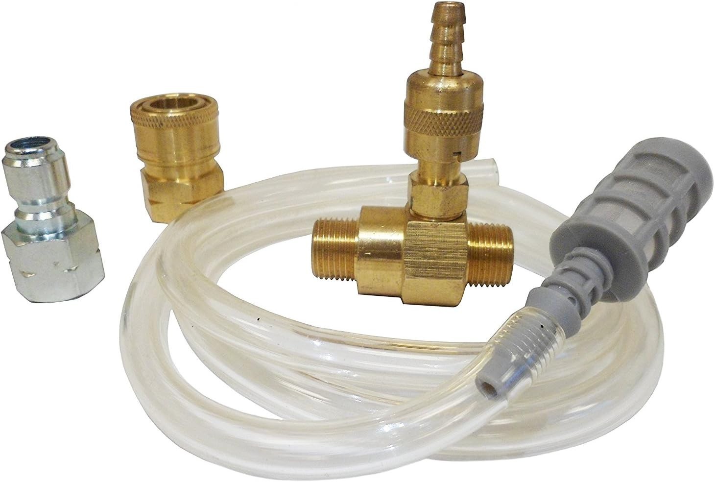 High-Pressure Soap Injector Kit – Fits Most Pressure Washers, 5 Gallon Tank