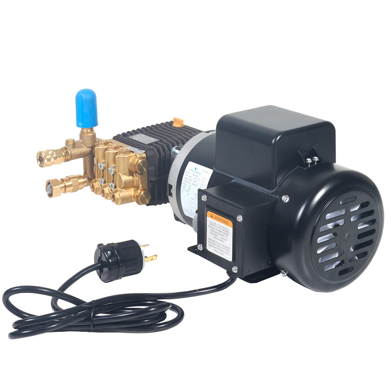 Canpump Electric Pressure Washer: 5 hp Full-Speed Motor 230 V, Triplex Pump