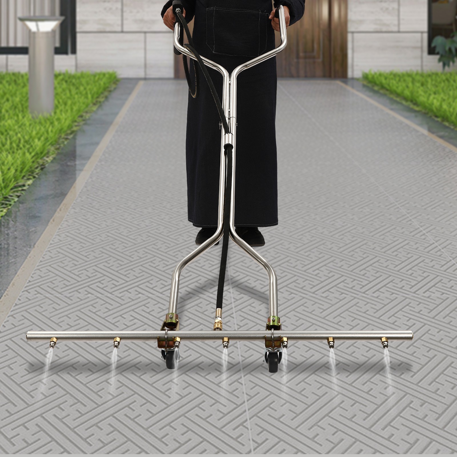 39” 5000psi Pressure Washer Water Broom with 7 Nozzles For Hot and Cold Water