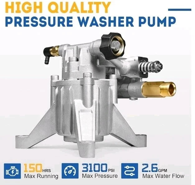 7/8″ Shaft Vertical Pressure Washer Pump – Rear Inlet/Outlet Max 3100 PSI