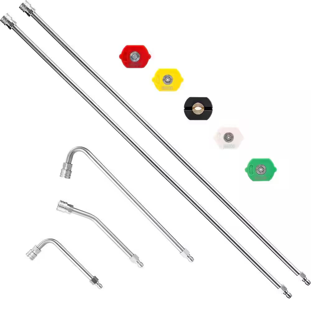 120 In. 1/4 In. Quick Connect Roof Gutter Pressure Washer Extension Wand, Pressu