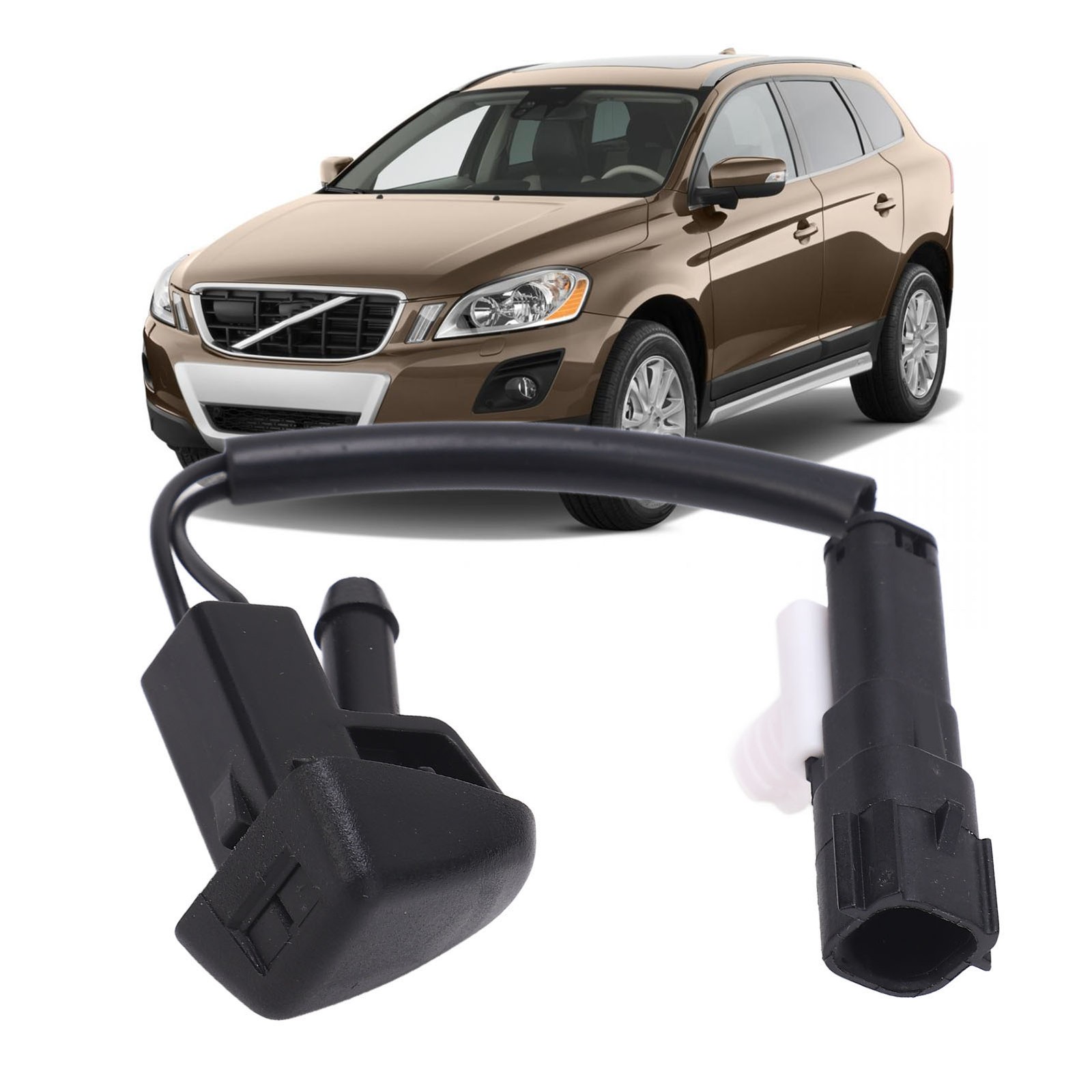 2-pack Washer Sprayer Nozzles Improve Driving Visibility For S60 EARE