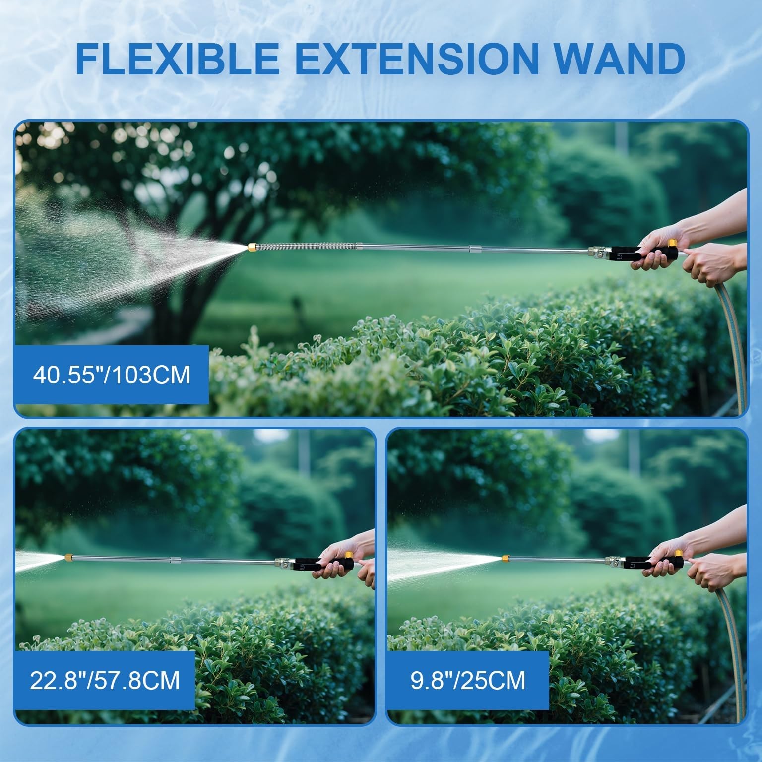 38in Upgrate High Pressure Hose Nozzle, 2-In-1 Power Washer Nozzle for Garden…
