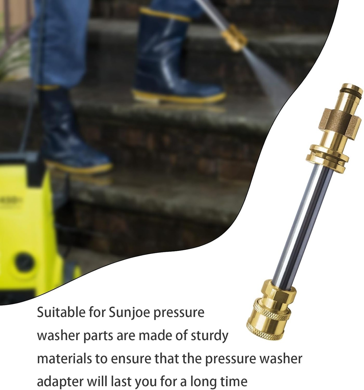 1/4 Inch Quick Connector Pressure Washer Adapter Brass Stainless Steel