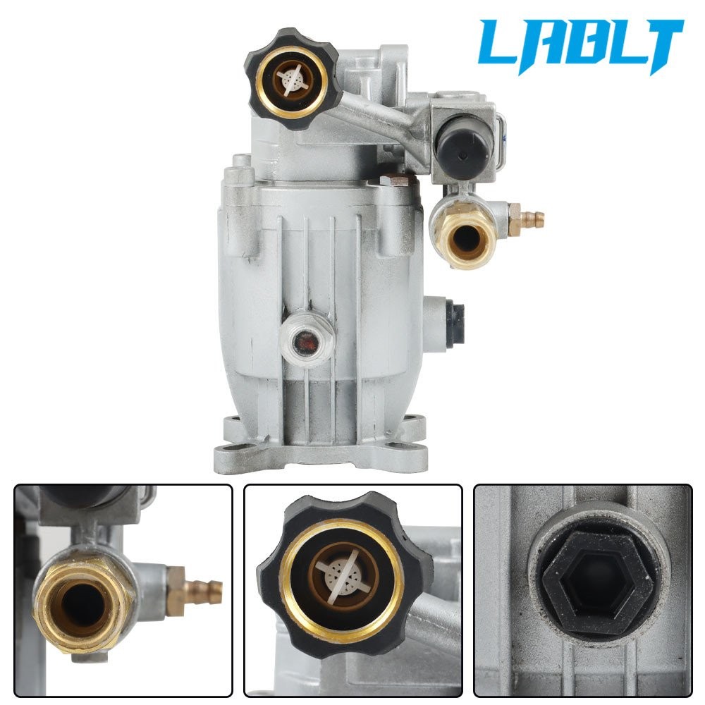 LABLT Pressure Washer Pump 3/4 HorizShaft MAX 3000 PSI 2.5 GPM Oil Sealed