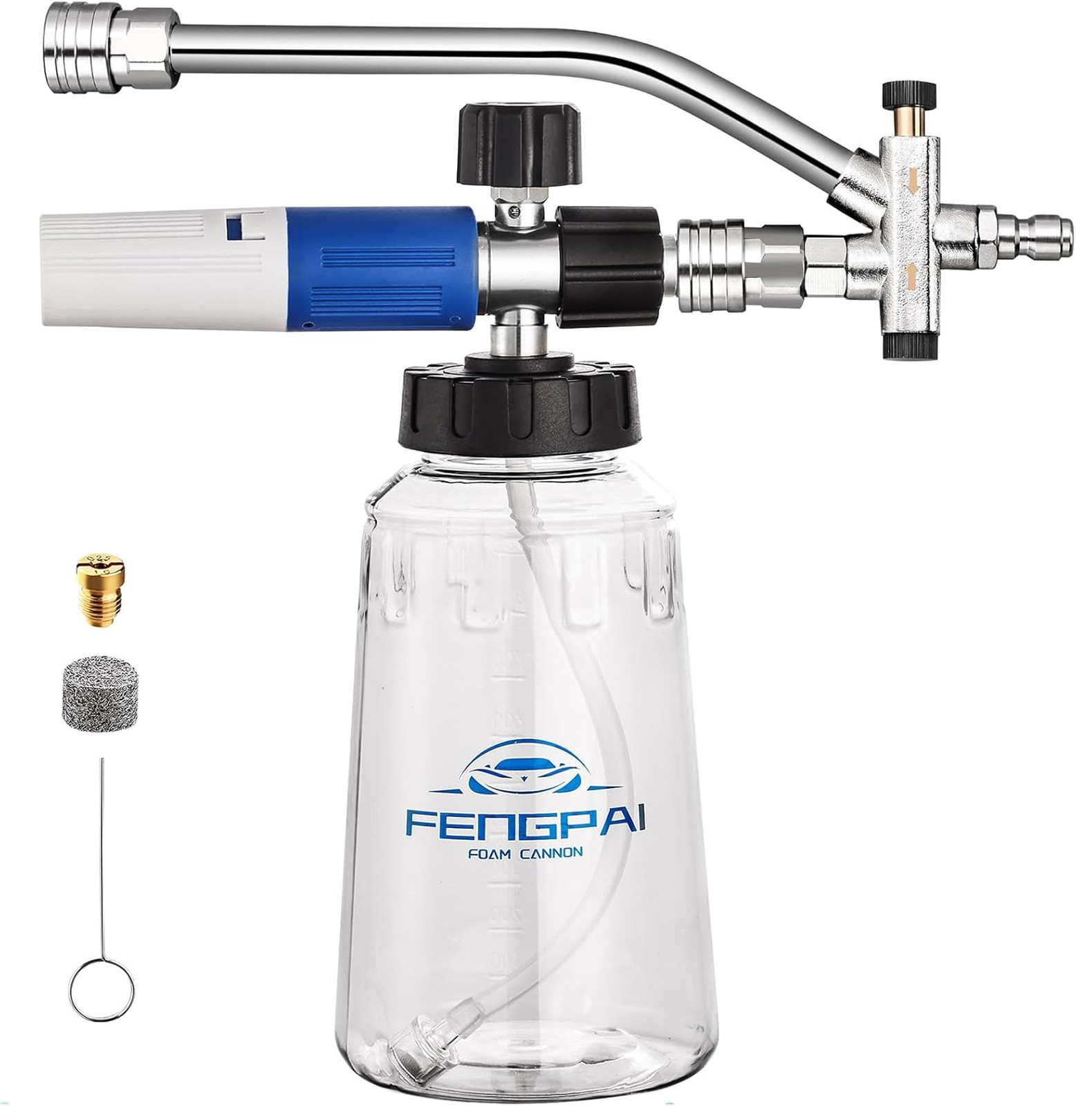 Foam Cannon for Pressure Washer with Dual Connector Accessory, Dual Lance Soap