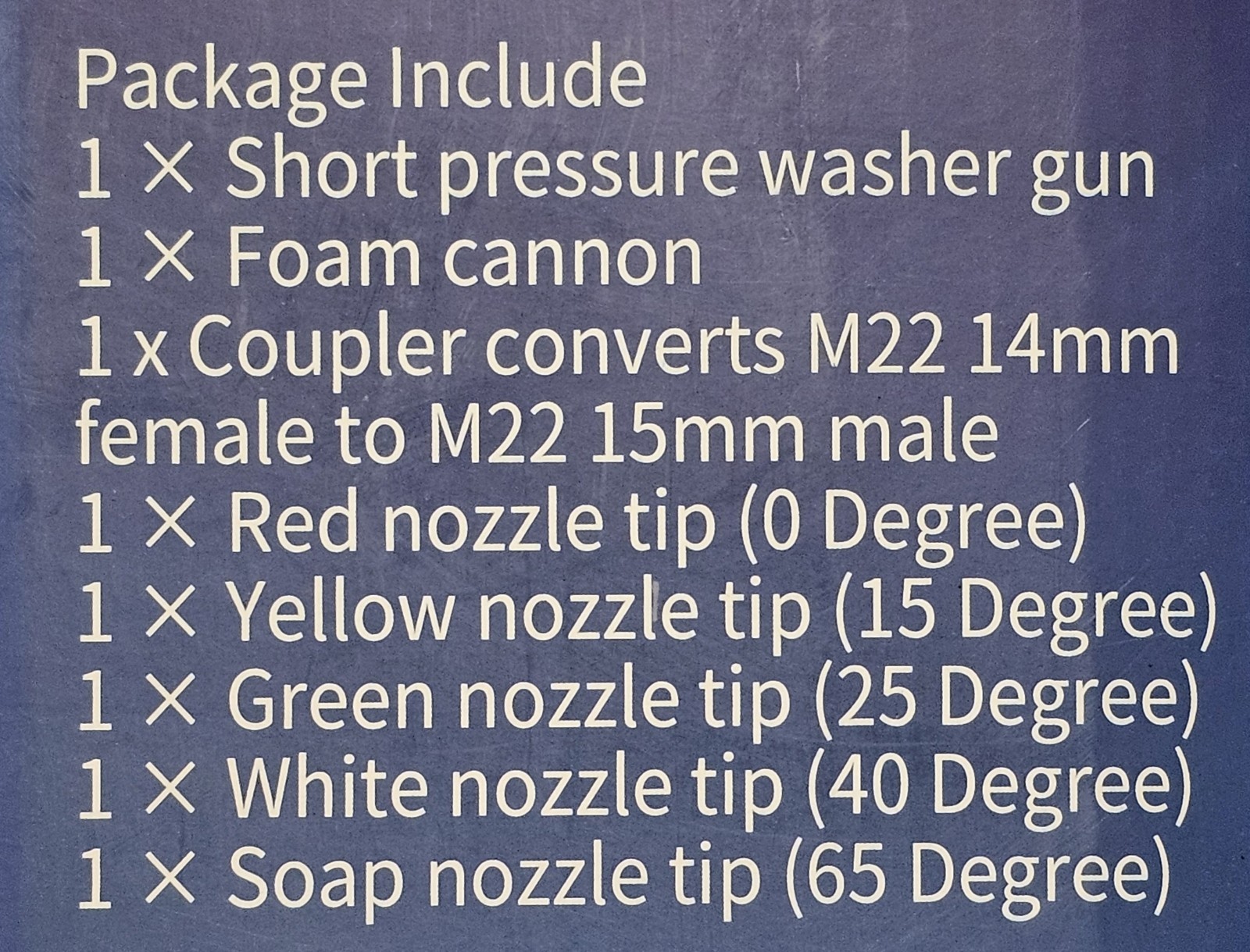 Tool Daily Short Pressure Washer Gun with Foam Cannon & Adapter Set NIB