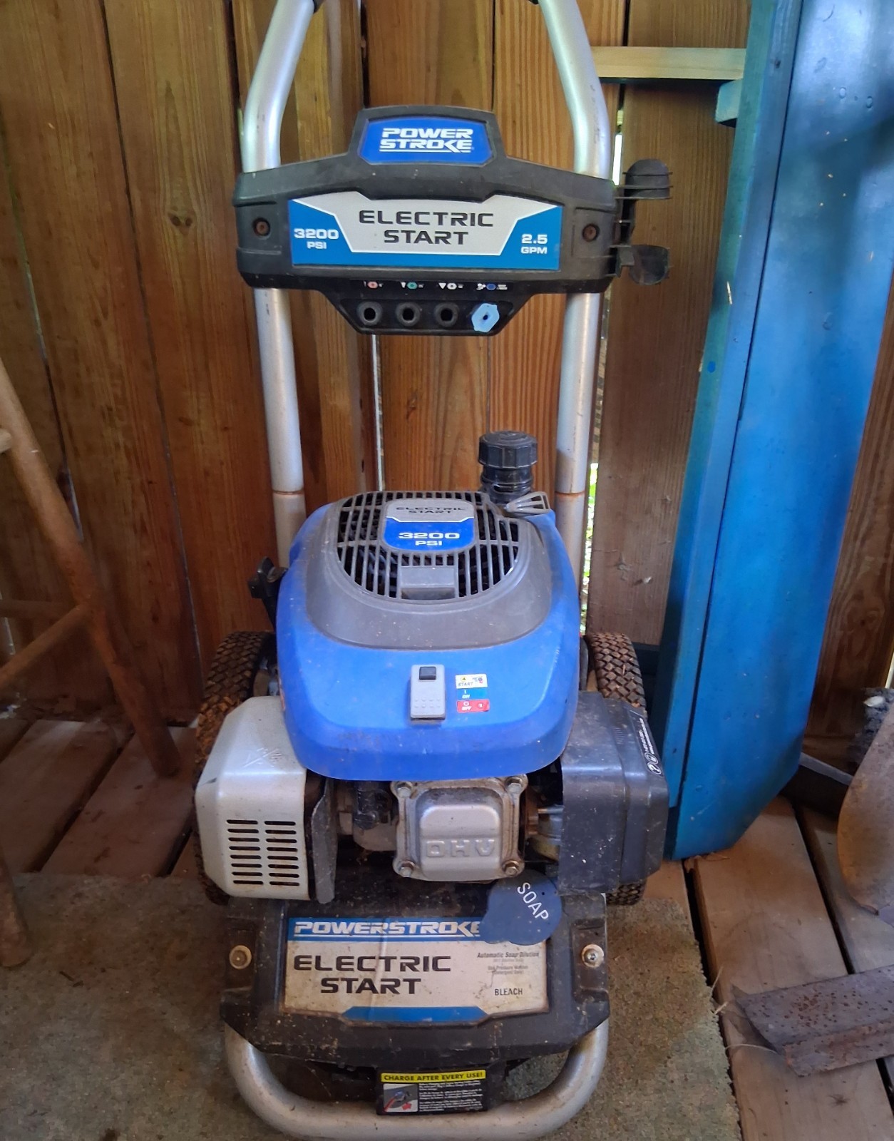 Power Stroke Electric Start Gas Cold Water Pressure Washer 3200 PSI 2.5 GPM