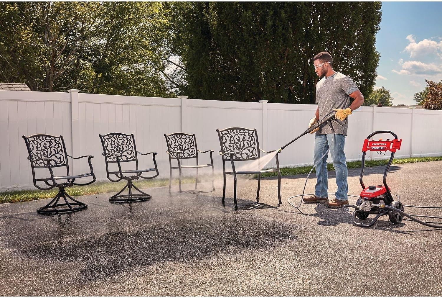 Electric Pressure Washer Cold Water 1900 -PSI 1.2-GPM Corded CMEPW1900