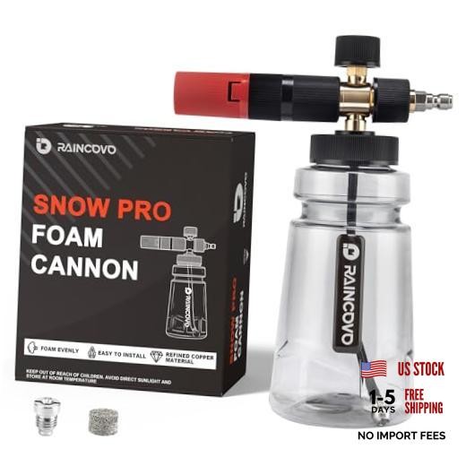Foam Cannon Wide Mouth for Pressure Washer, Thick Snow Foam 254.1 cubic inches