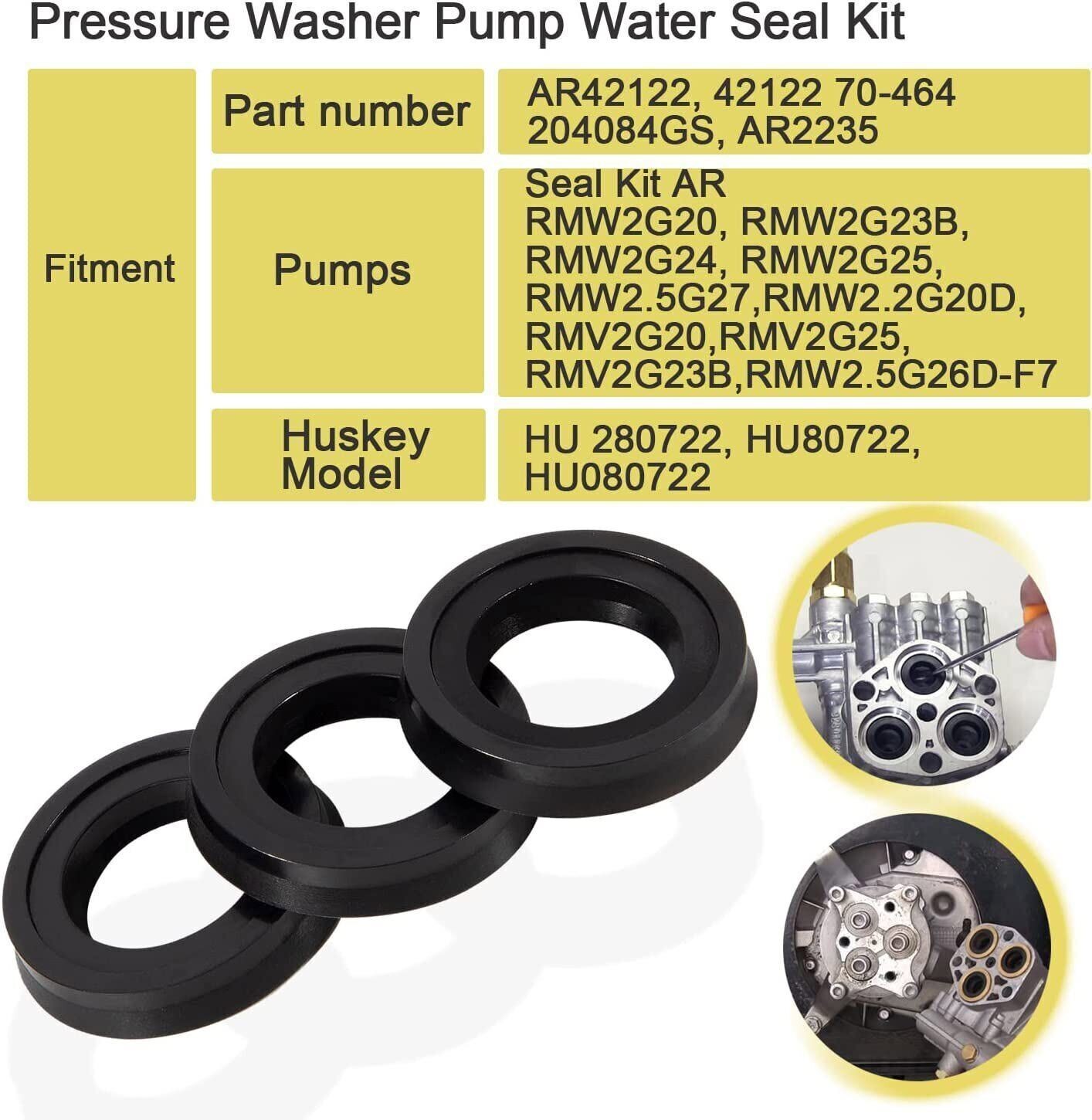42122 High Pressure Washer Pump Water Seal Kit for Annovi Reverberi Rmv,Rmw,Srmw