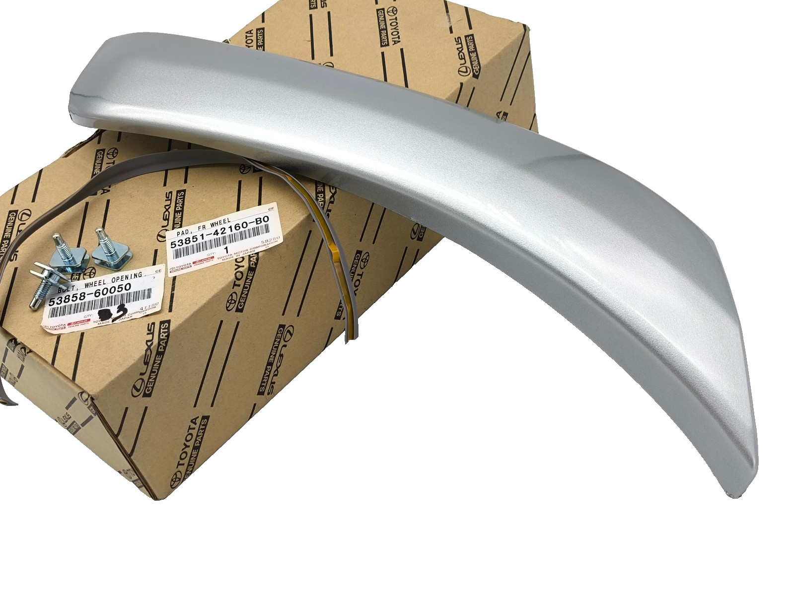 NEW 5211342050B0 for Toyota Rav4 00-05 EXTENSION FRONT BUMPER LH SILVER 1D4 SET