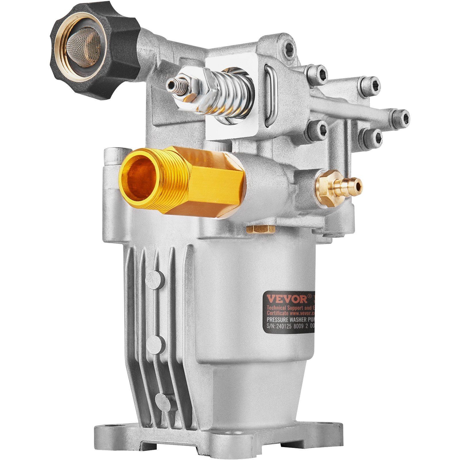 Performance 3400PSI 2.5GPM 3/4in Shaft Horizontal Pressure Washer Pump