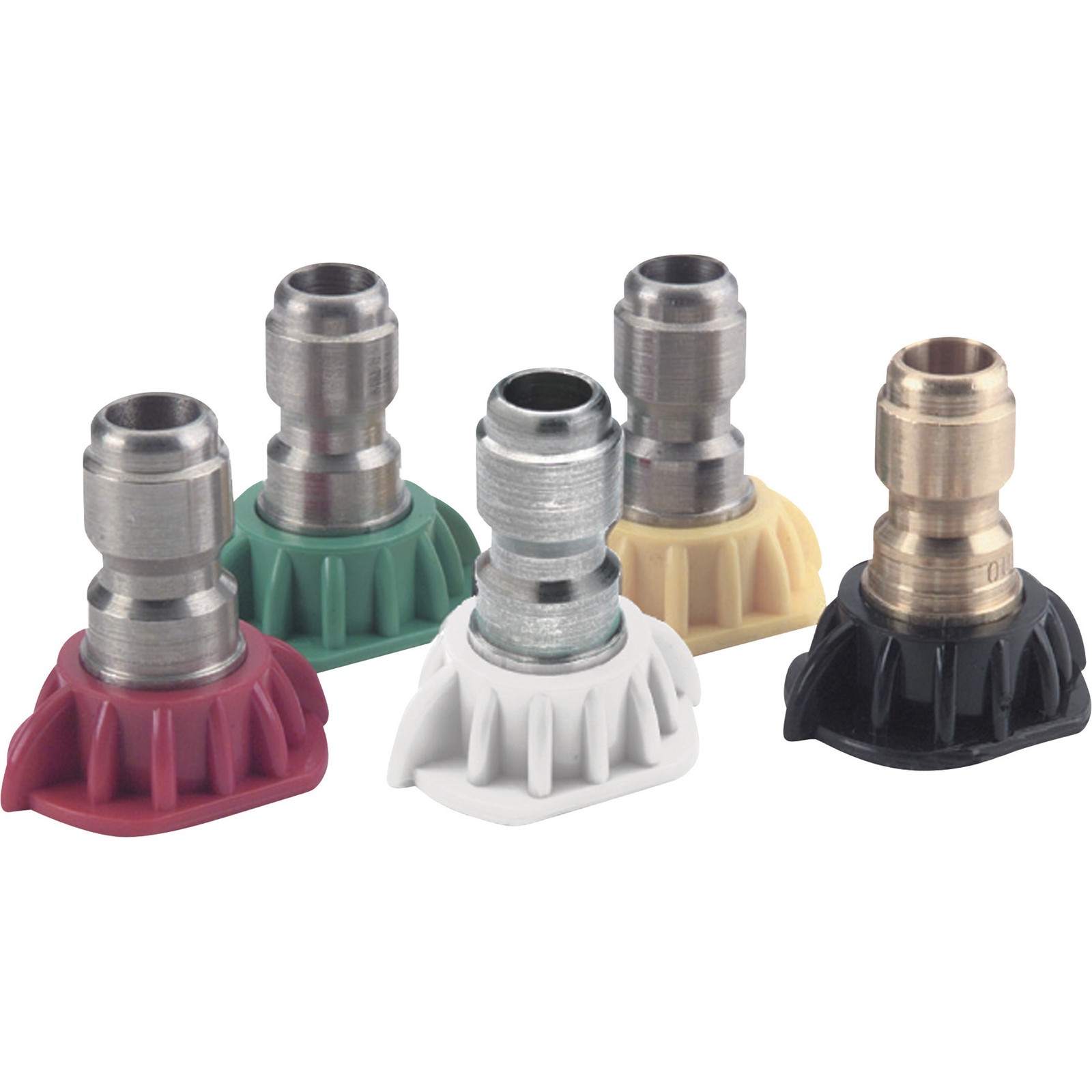 NorthStar 1/4in. Pressure Washer Quick-Couple Spray Nozzle Set, 5-Pk., Size
