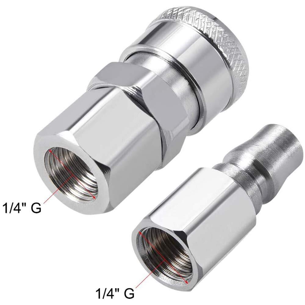 Sf20 + Pf20 Air Tool Pressure Washer Female High Flow Coupler Plug G1/4 Quick Co