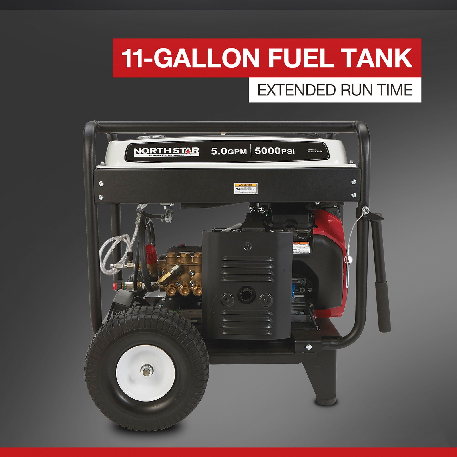 NorthStar Gas Cold Water Pressure Washer, Honda GX690 V-Twin OHV Engine,