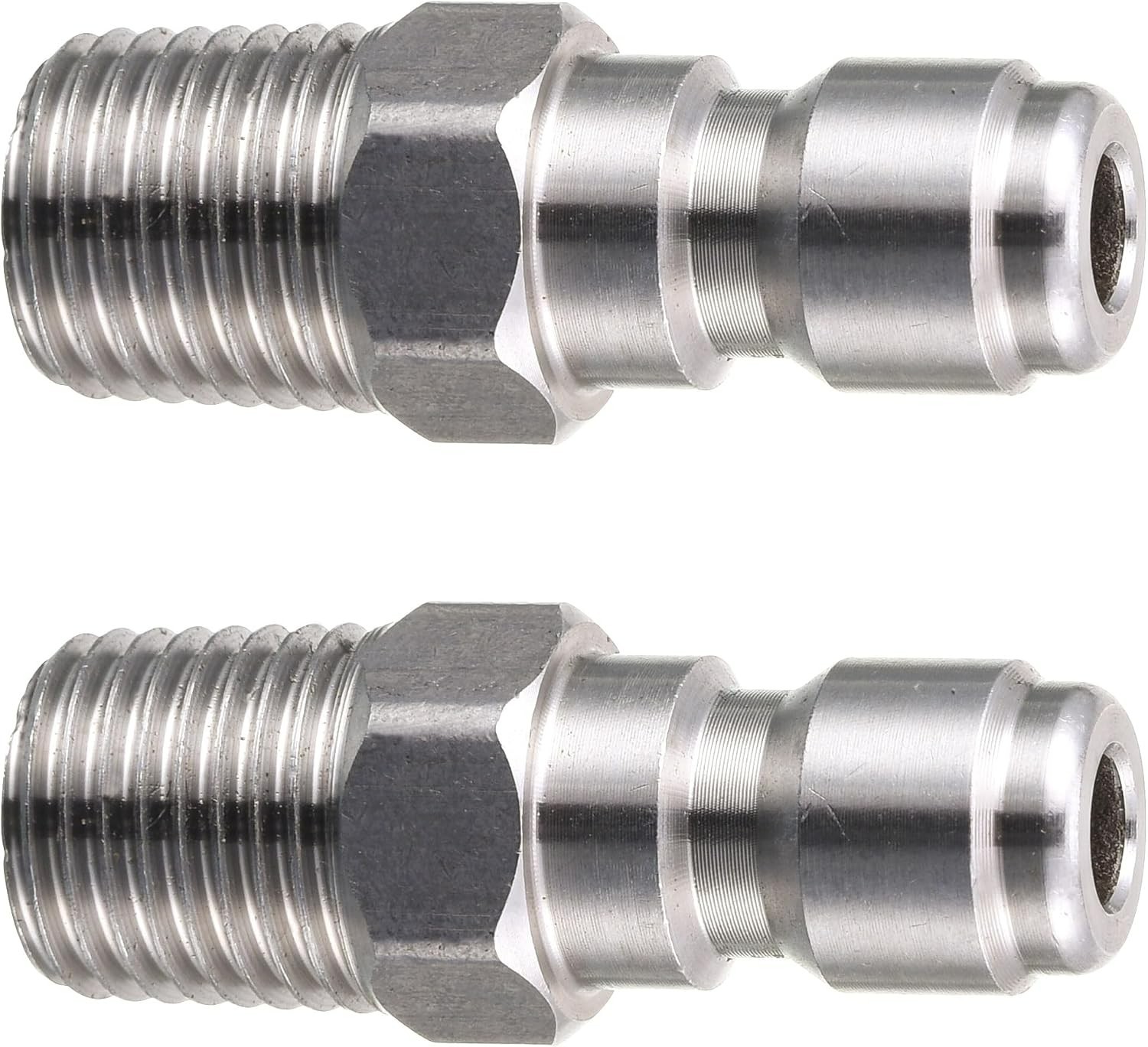 Heavy-Duty 5000 PSI Pressure Washer Coupler Set – 1/4″ Male NPT Fitting, 2 Count