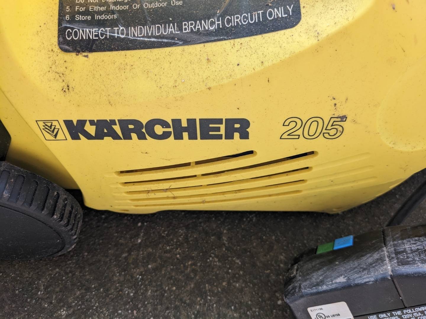 Karcher Model K 205 M Plus high pressure washer