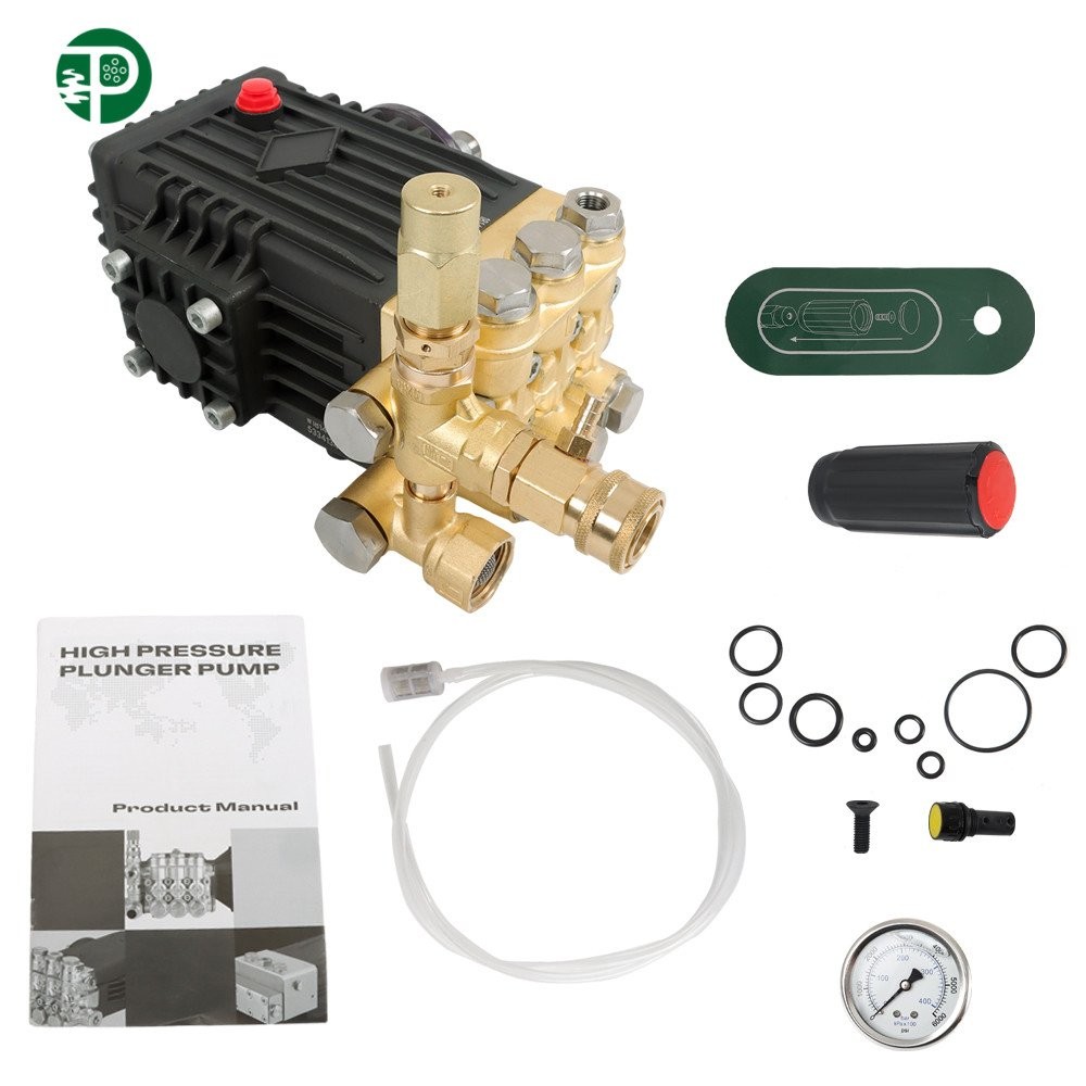 Pressure 4.9GPM Power Washer Pump 3600 PSI 24mm Solid Shaft Belt Drive