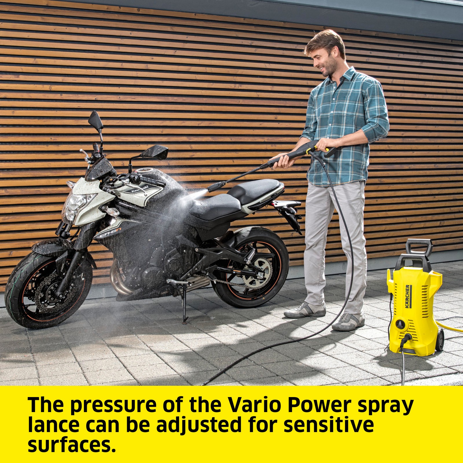 Karcher K 2 Power Control 2000 Max PSI Pressure Washer with 2 Spray Wands 1.45 G
