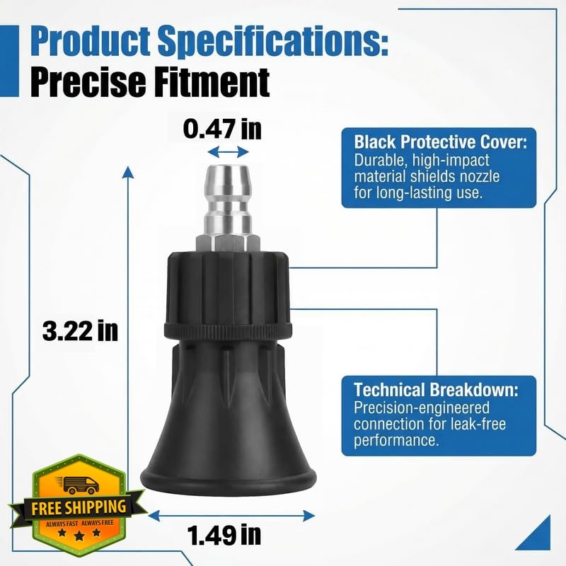 MINGOU 2-Pack 25-Degree 5.5 Orifice Nozzle Guard