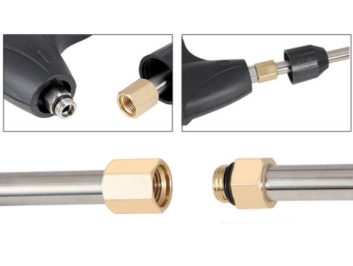 For Pressure Washer Extension Rod Stainless Steel Copper PVC Construction
